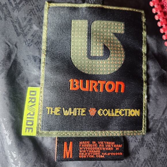 Burton Jacket Womens Med, Burgundy, Fur Trimmed Hood, Pockets, Side Vents - Picture 7 of 14